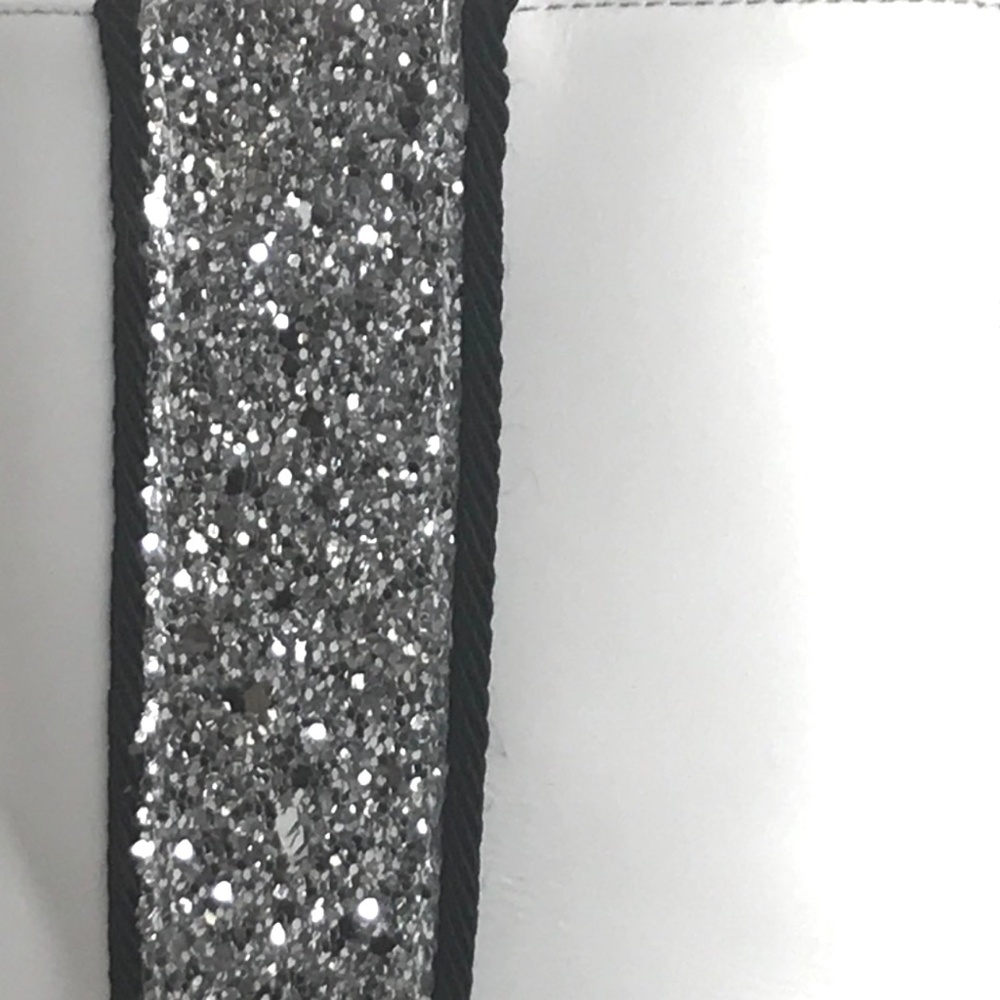 AMIRI White Leather Glitter Bowie Boots - Picture 3 of 8